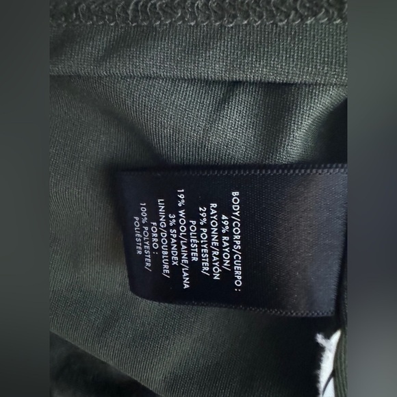 Ann Taylor Faux Wrap Dress. Great Condition. Size 4. Olive Green. Career - Picture 7 of 8